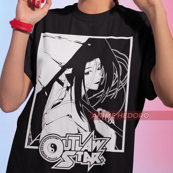 Unisex Outlaw Star Suzuka 90s Retro Anime T-Shirt, Manga Waifu Shirt