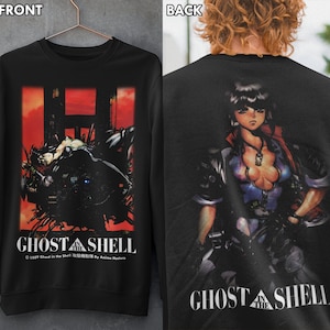 Unisex Ghost in the Shell Motoko Kusanagi 90s Anime Retro Sweatshirt, Bootleg Manga Waifu Sweater