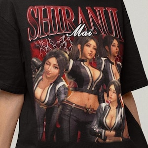 Unisex Mai Shiranui SF6 KOF Gaming Bootleg T-Shirt, Videogame Waifu Shirt