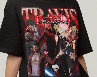 Travis Touchdown No More Heroes Bootleg Gaming-T-shirt, Japans anime-videogameshirt
