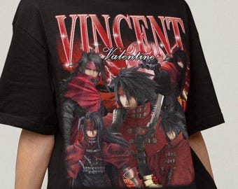 ヴィンテージ ヴィンセント FF7 アニメ Tシャツ: ファンタジー VII T