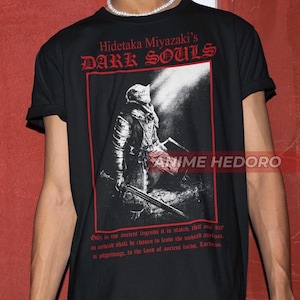 Unisex Soulsborne Undead Gaming T-Shirt, Bloodborne Souls Videogame Quote Shirt