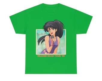 ユニセックスきまぐれオレンジロード 鮎川まどかレトロアニメTシャツ