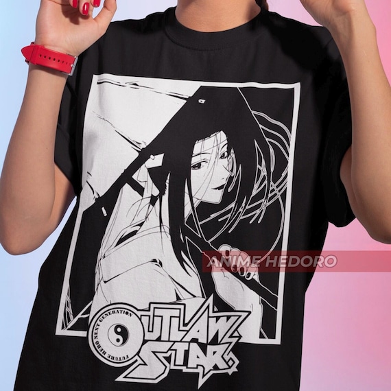 Unisex Outlaw Star Suzuka 90s Retro Anime T-shirt, Manga