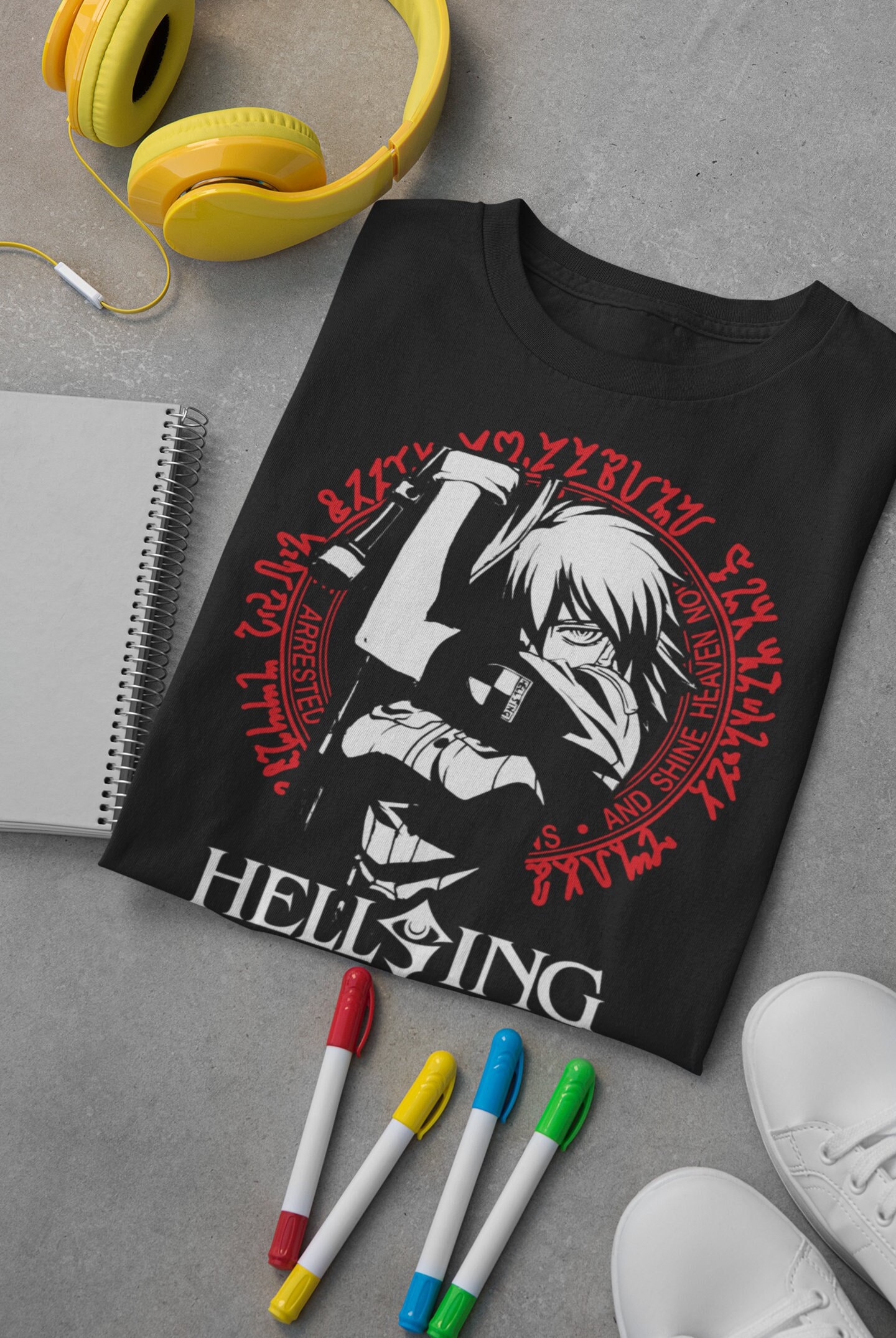【未開封】平野耕太　ヘルシング　リップヴァーンウィンクル　Tシャツ　Lサイズ　黒 未開封】平野耕太 ヘルシング リップヴァーンウィンクル Tシャツ