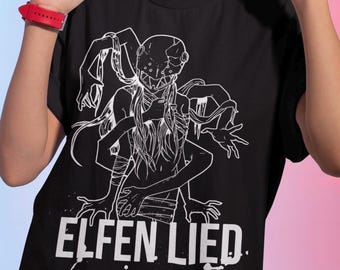 ユニセックスエルフェンリートルーシーアニメTシャツ、にゅう、楓 