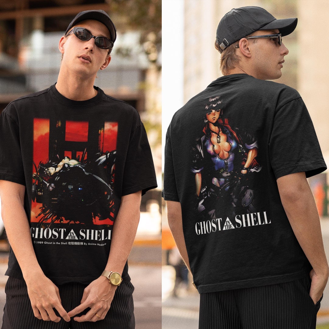Unisex Ghost in the Shell Motoko Kusanagi 90s Anime Retro T-shirt 