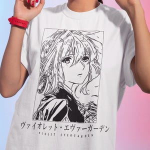 Unisex Violet Evergarden Anime T-Shirt, Manga Waifu Shirt