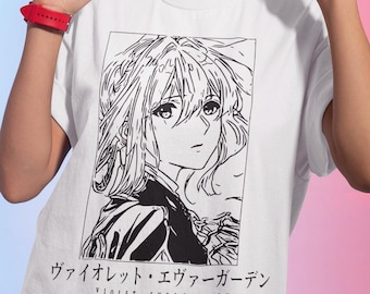 ヴァイオレット Violet Evergarden アニメTシャツ 2XL Unisex Violet Evergarden Anime T-shirt, Manga Waifu Shirt - Etsy