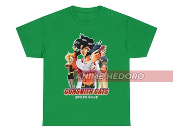 Unisex Gunsmith Cats Rally Vincent Anime T-shirt, Retro Unisex Gunsmith Cats Rally Vincent Anime T-shirt, Retro