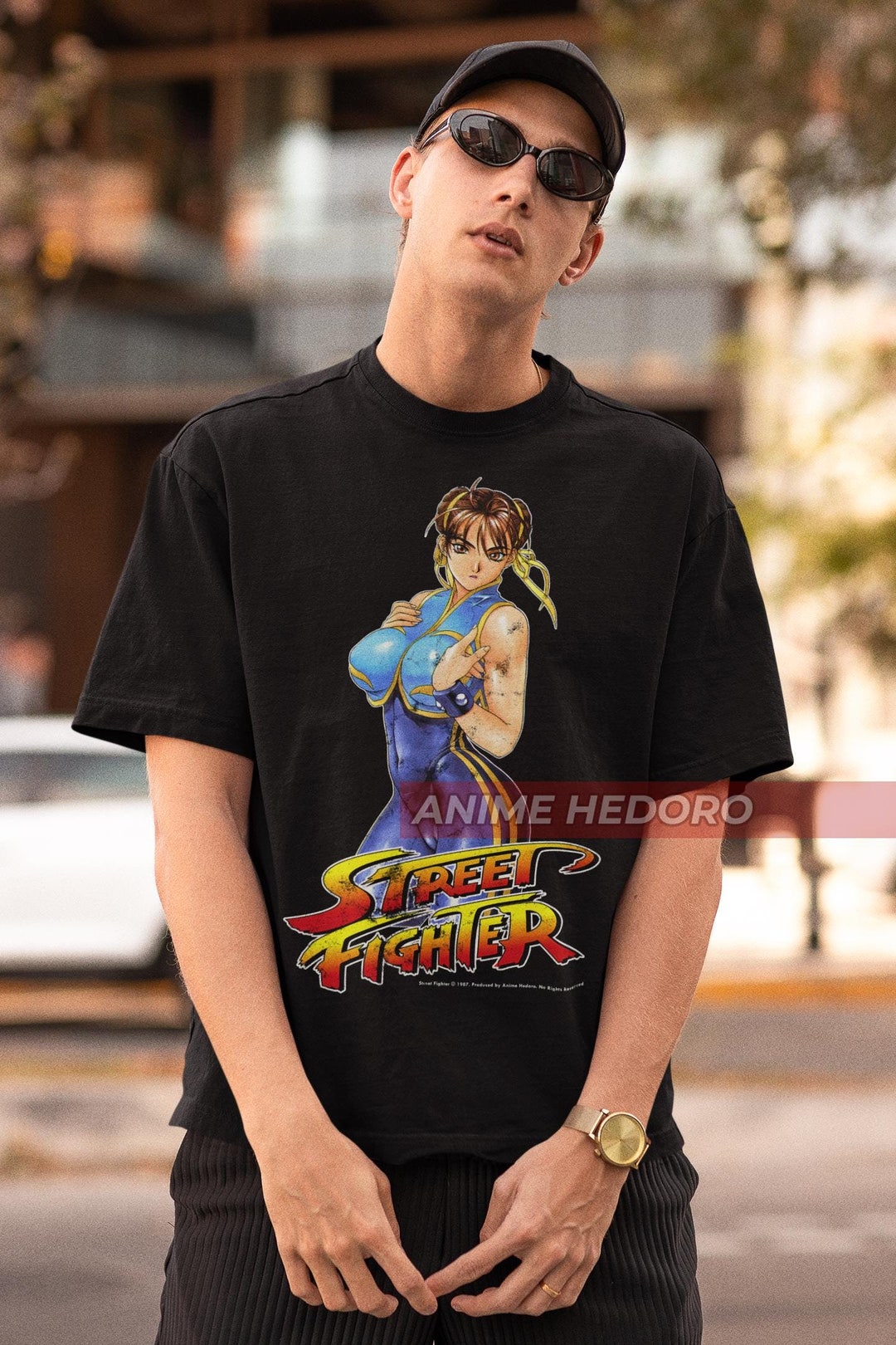 Unisex SF2 Chun Li Vintage Gaming Fighting Baddie T-shirt, Waifu