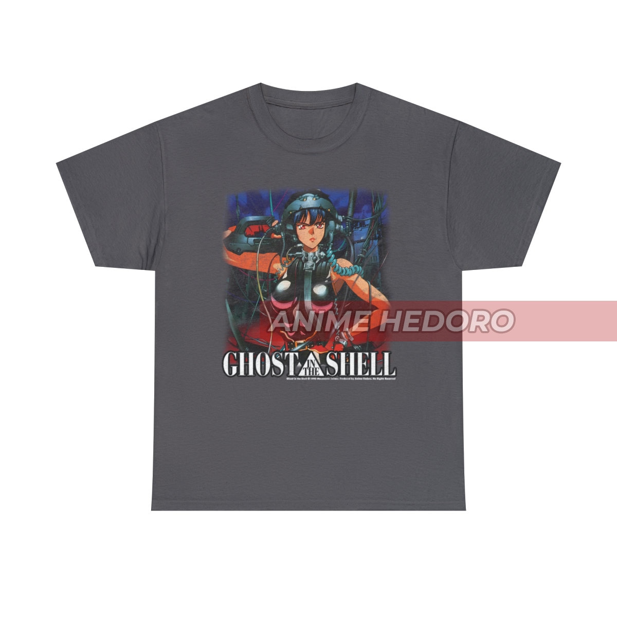 ユニセックス 攻殻機動隊 草薙素子 ヴィンテージ アニメ Tシャツ、90