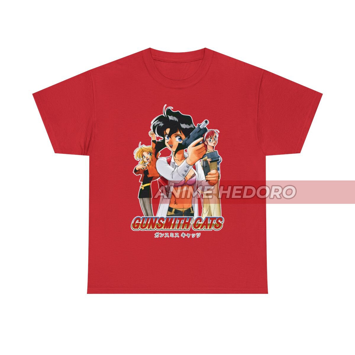 ユニセックス ガンスミスキャッツ ラリーヴィンセント アニメTシャツ 