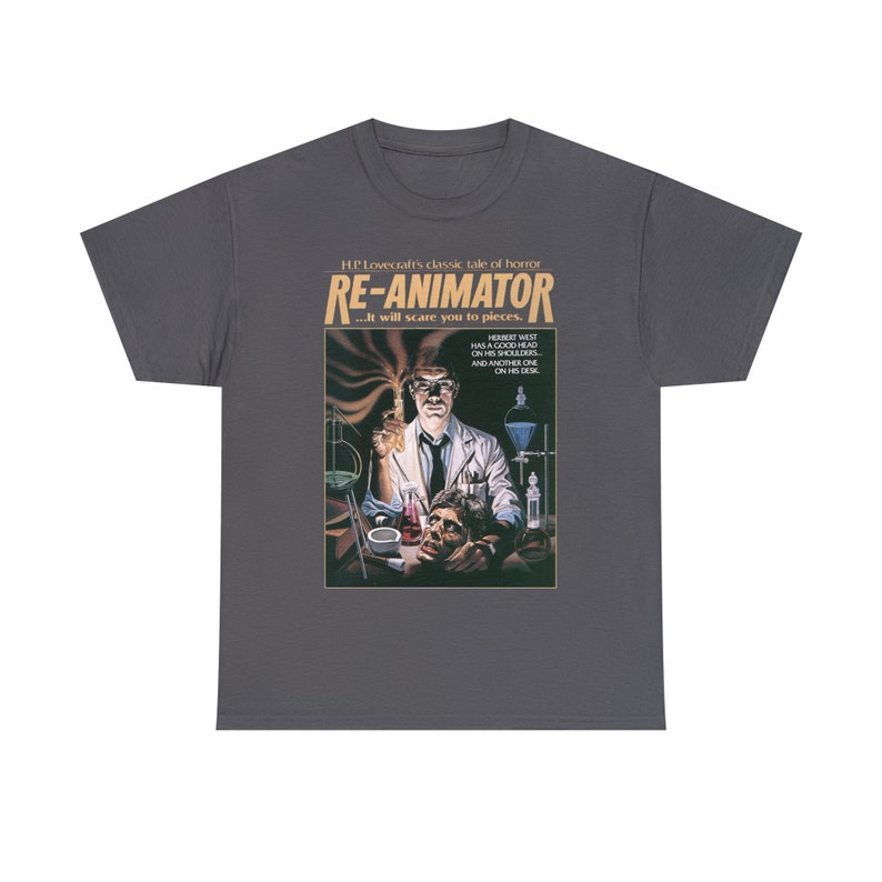 Unisex Re-Animator Movie T-Shirt, 80s Horror Film Shirt image 5
