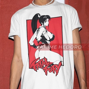 Unisex Fatal Fury KOF Mai Shiranui Gaming T-Shirt, Retro Anime Waifu Shirt