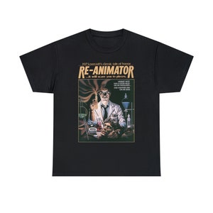 Unisex Re-Animator Movie T-Shirt, 80s Horror Film Shirt image 3