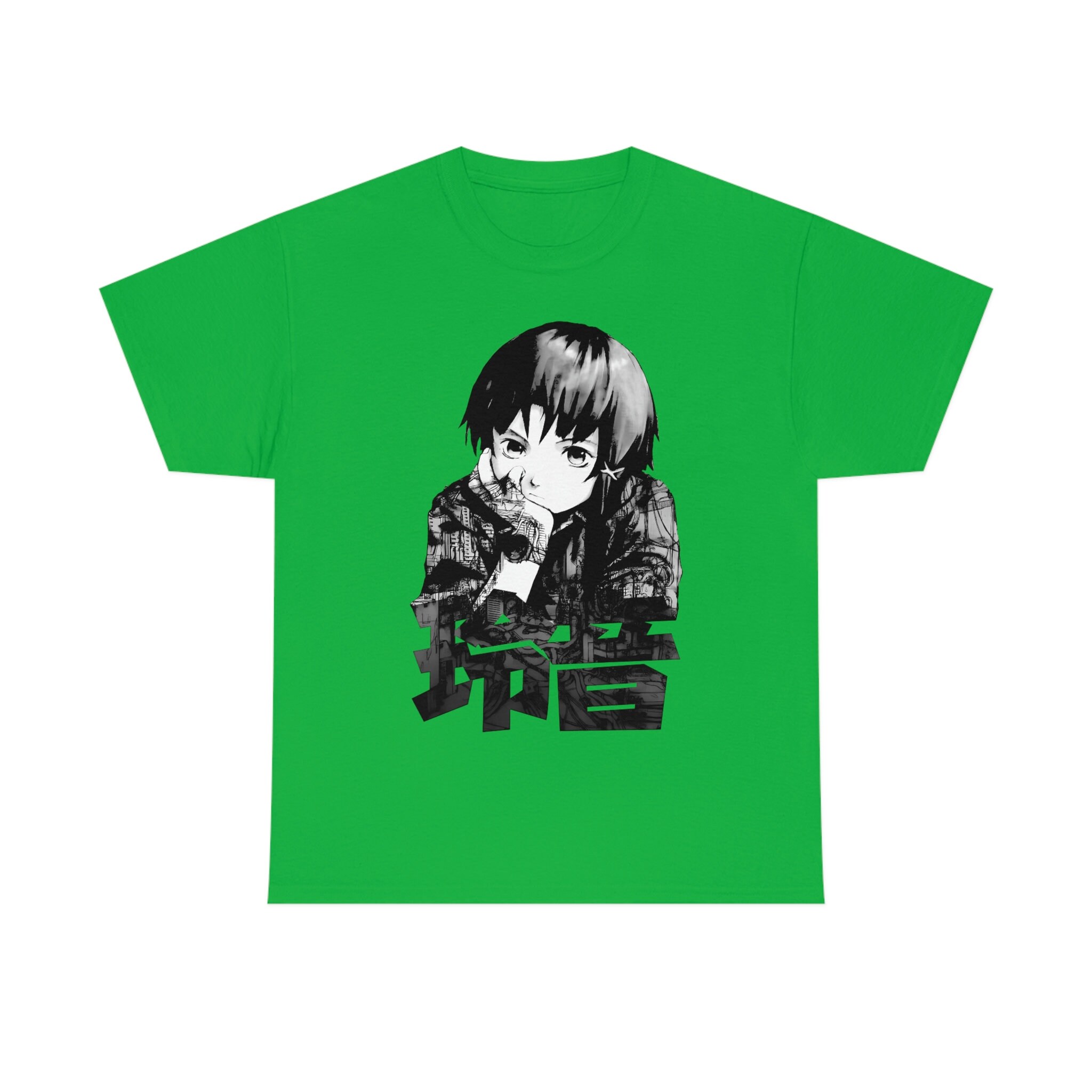 Unisex Serial Experiments Lain Anime T-shirt, Retro Lain Iwakura