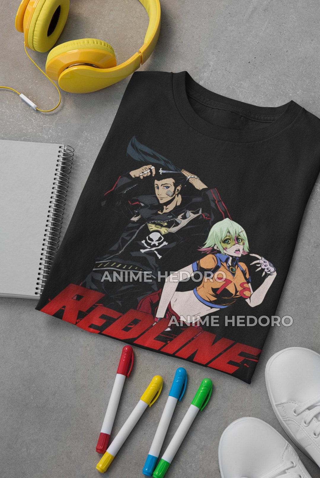 MONOEYES VANLI REDLINE コラボTシャツ Unisex Redline Sonoshee Mclaren Anime T-shirt, Manga Sweet JP