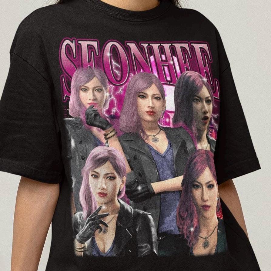 Unisex Yakuza Seonhee Miss Queen of Ijincho Bootleg Gaming T-Shirt, Japanese Videogame Waifu Shirt