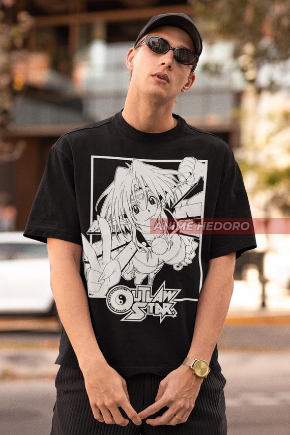 Unisex Outlaw Star Aisha Clanclan 90s Anime T-shirt, Retro Manga