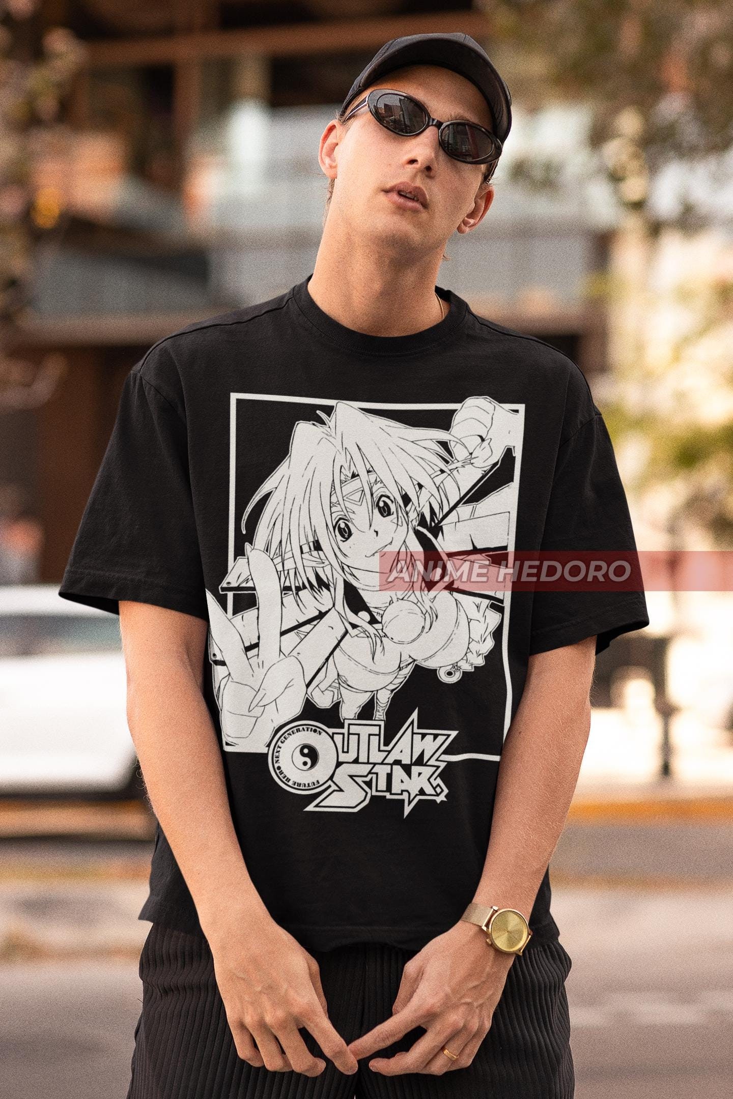 Unisex Outlaw Star Aisha Clanclan 90s Anime T-shirt, Retro Manga