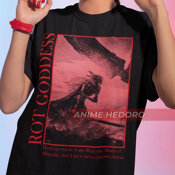 Malenia T-Shirt: Goddess of Rot, Soulsborne Videogame Tee