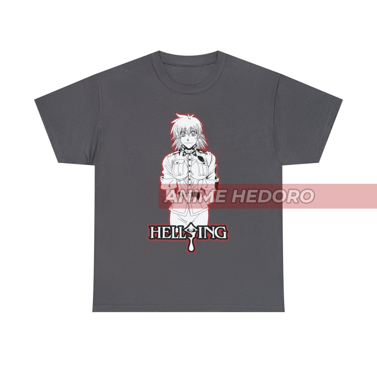 Unisex Hellsing Ultimate Seras Victoria Anime T-shirt, Manga Waifu 
