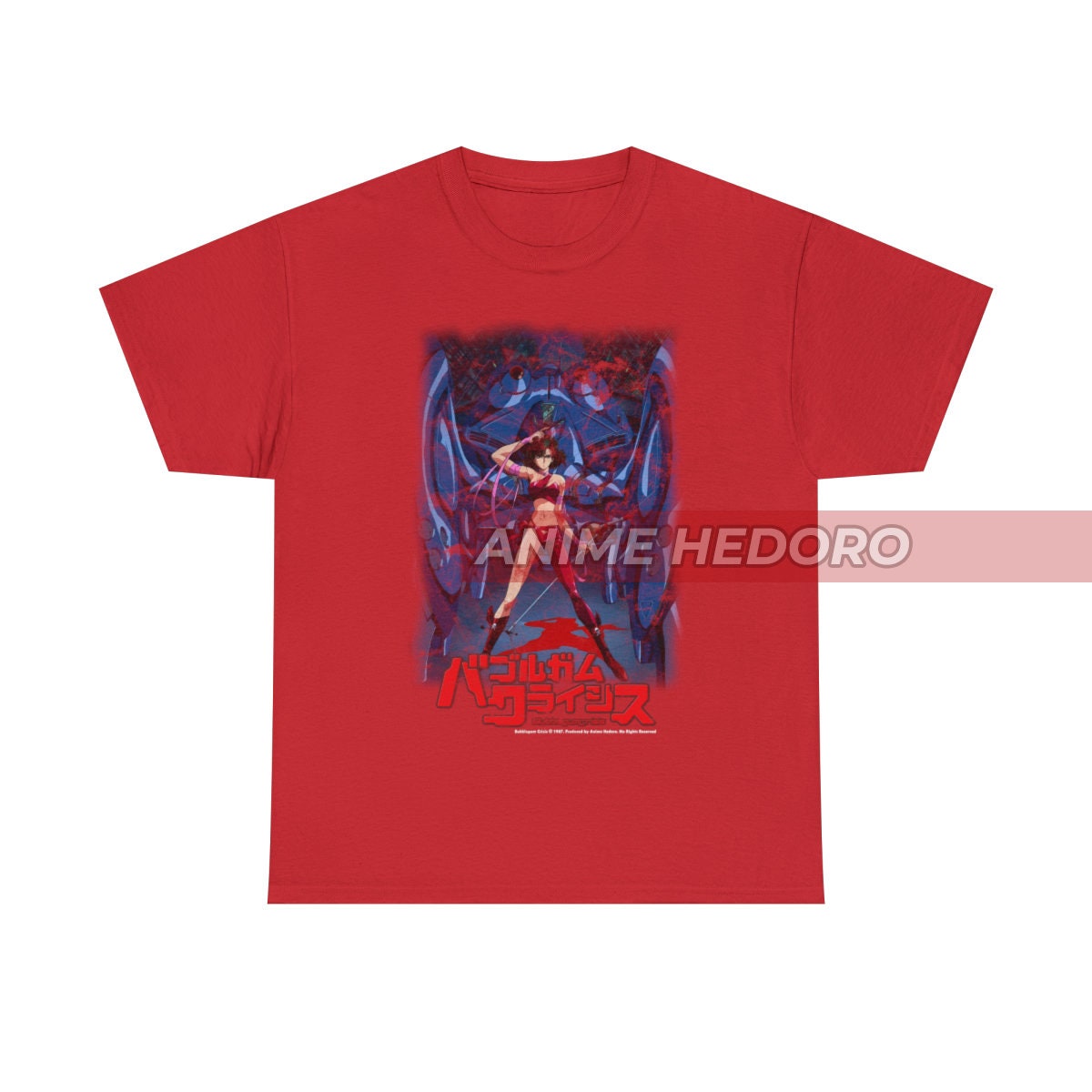 Unisex Bubblegum Crisis Vintage 80s Anime T-shirt, Retro Reika
