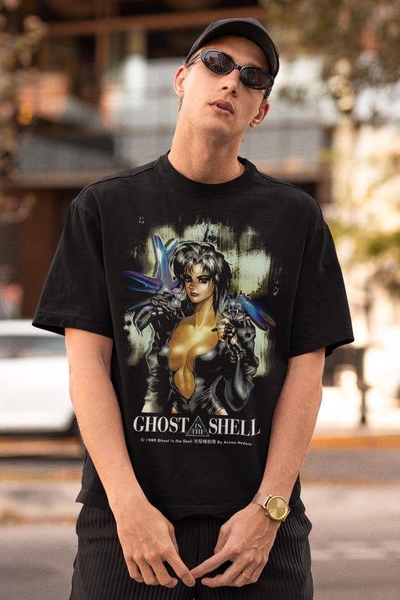 Ghost in the Machine the Major 90s Anime Retro T-shirt, Bootleg Ghost in the Machine the Major 90s Anime Retro T-shirt, Bootleg