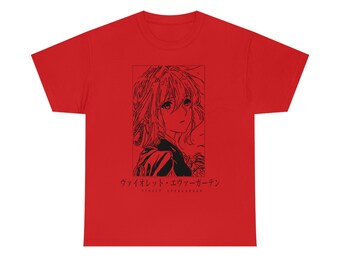 ユニセックス バイオレットガーデン アニメTシャツ、マンガ ワイフ