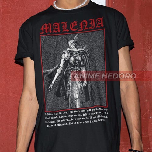 T-shirt Malenia Goddess of Rot: Soulsborne Gaming-T-shirt