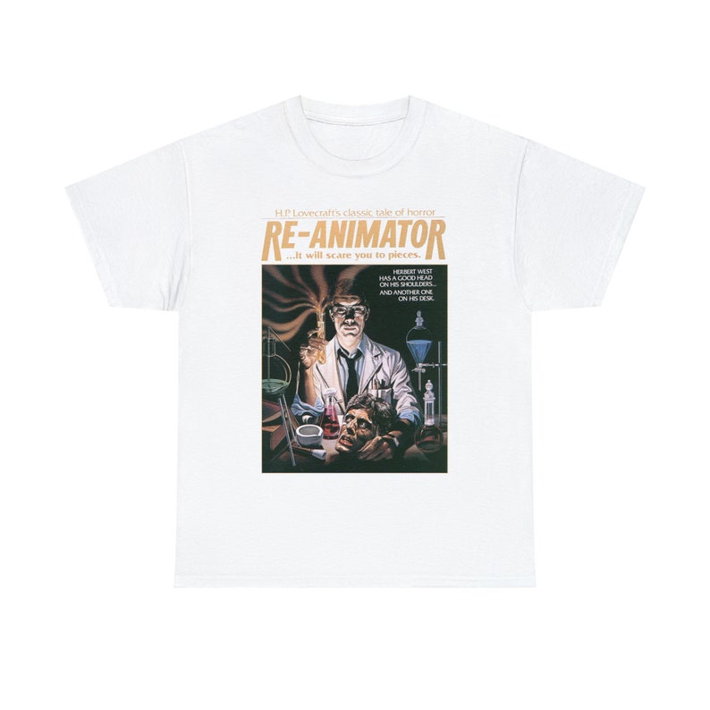 Unisex Re-Animator Movie T-Shirt, 80s Horror Film Shirt image 8
