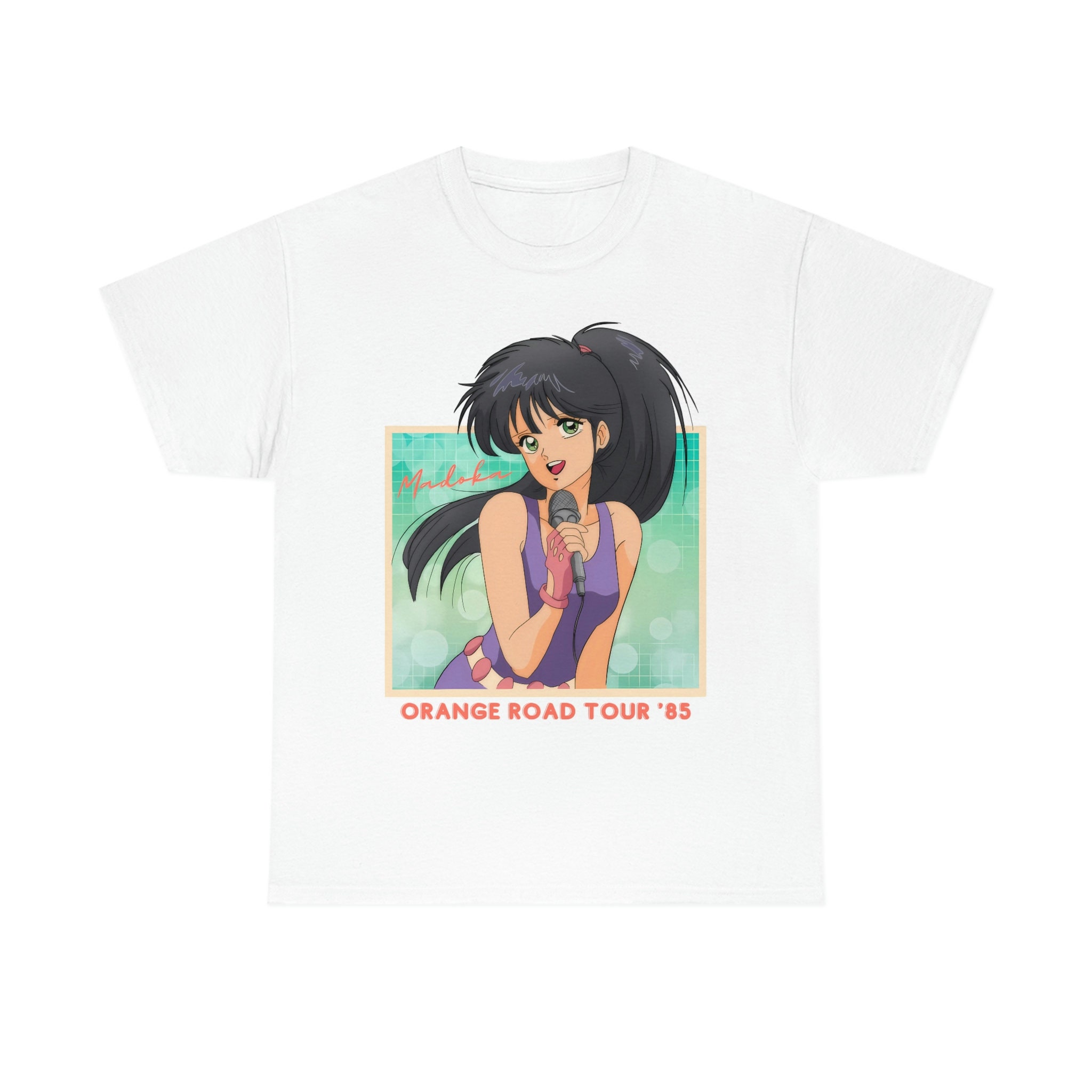 ユニセックスきまぐれオレンジロード 鮎川まどかレトロアニメTシャツ