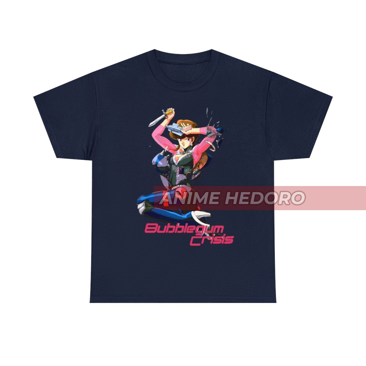 ユニセックス バブルガムクライシス レトロアニメ Tシャツ、マンガ 