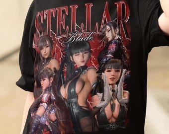Unisex Stellar Blade Eve Gaming Bootleg T-shirt, Videogame