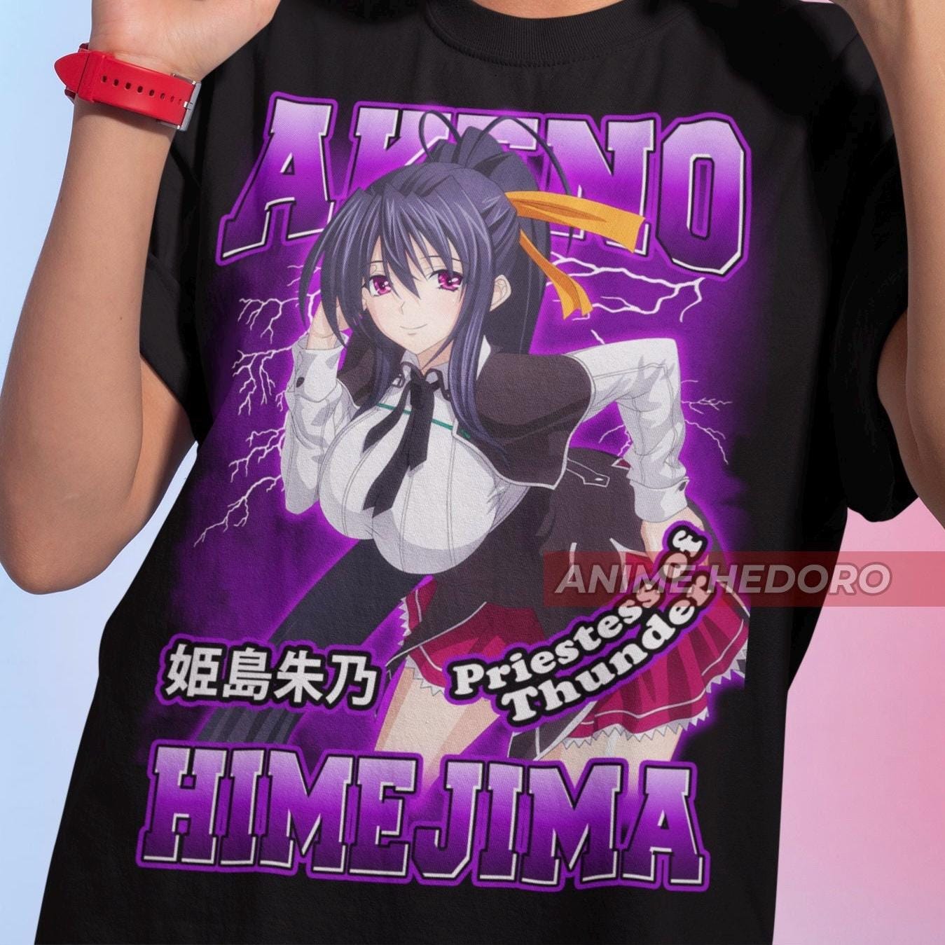 Unisex Akeno DxD Anime Woman T-Shirt, Manga Waifu Shirt