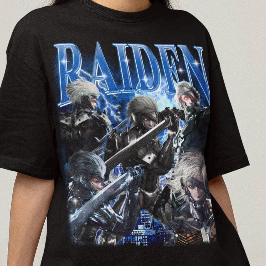L GEAR RISING REVENGEANCE Tシャツ 　雷電 Metal Gear Rising Revengeance Shirt - Etsy