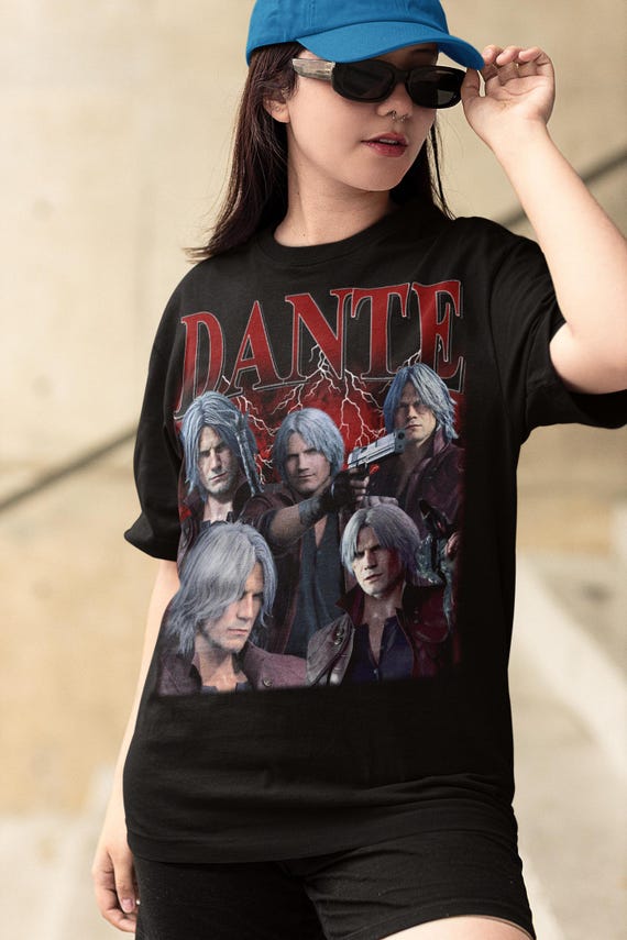 Dante Devil's Cry 5 T-shirt: May Cry Hunter Retro Gaming - Etsy