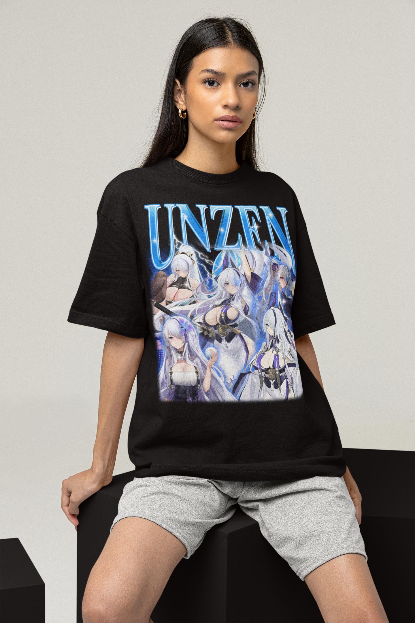 Unzen Azur Lane Gaming Bootleg T-shirt, Videogame Waifu Shirt