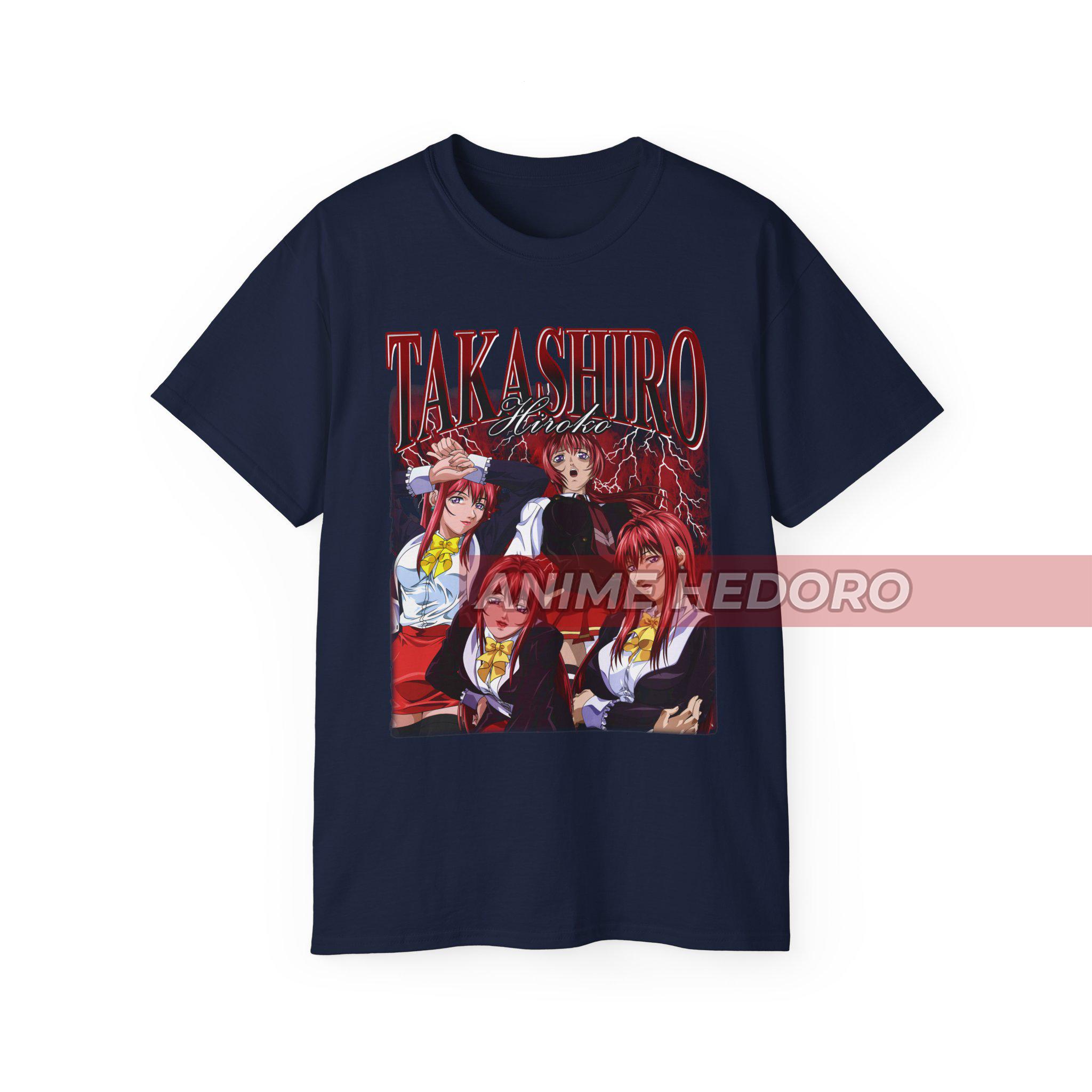 ユニセックス バイブルブラック 高城弘子 ブートレグ アニメ Tシャツ 