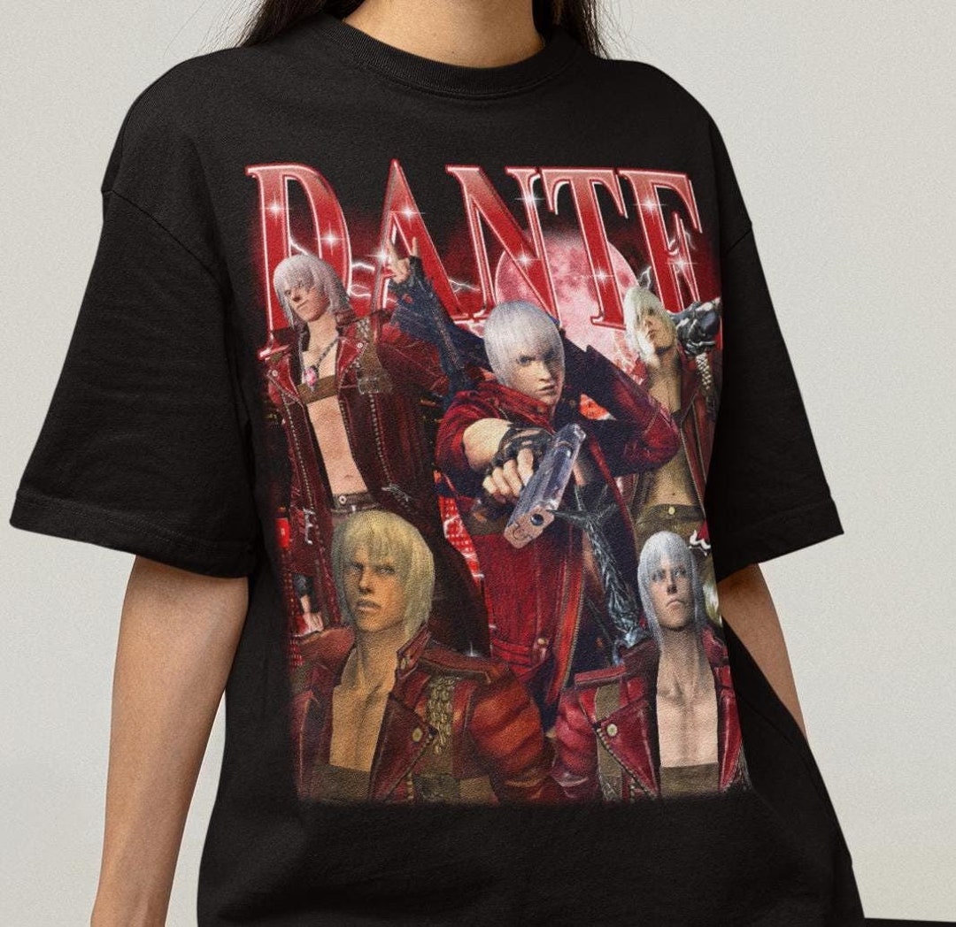 Unisex Devil May Cry Hunter Dante DMC DMC3 Gaming Retro Bootleg T-shirt ...