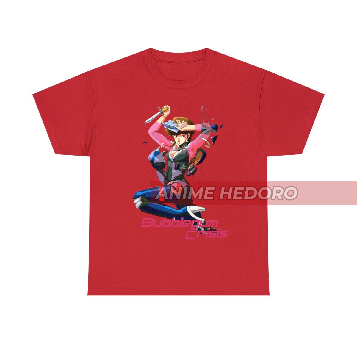 ユニセックス バブルガムクライシス レトロアニメ Tシャツ、マンガ 