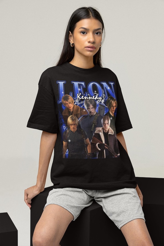Unisex Residence Evil Leon S. Kennedy Bootleg T-shirt, Gaming