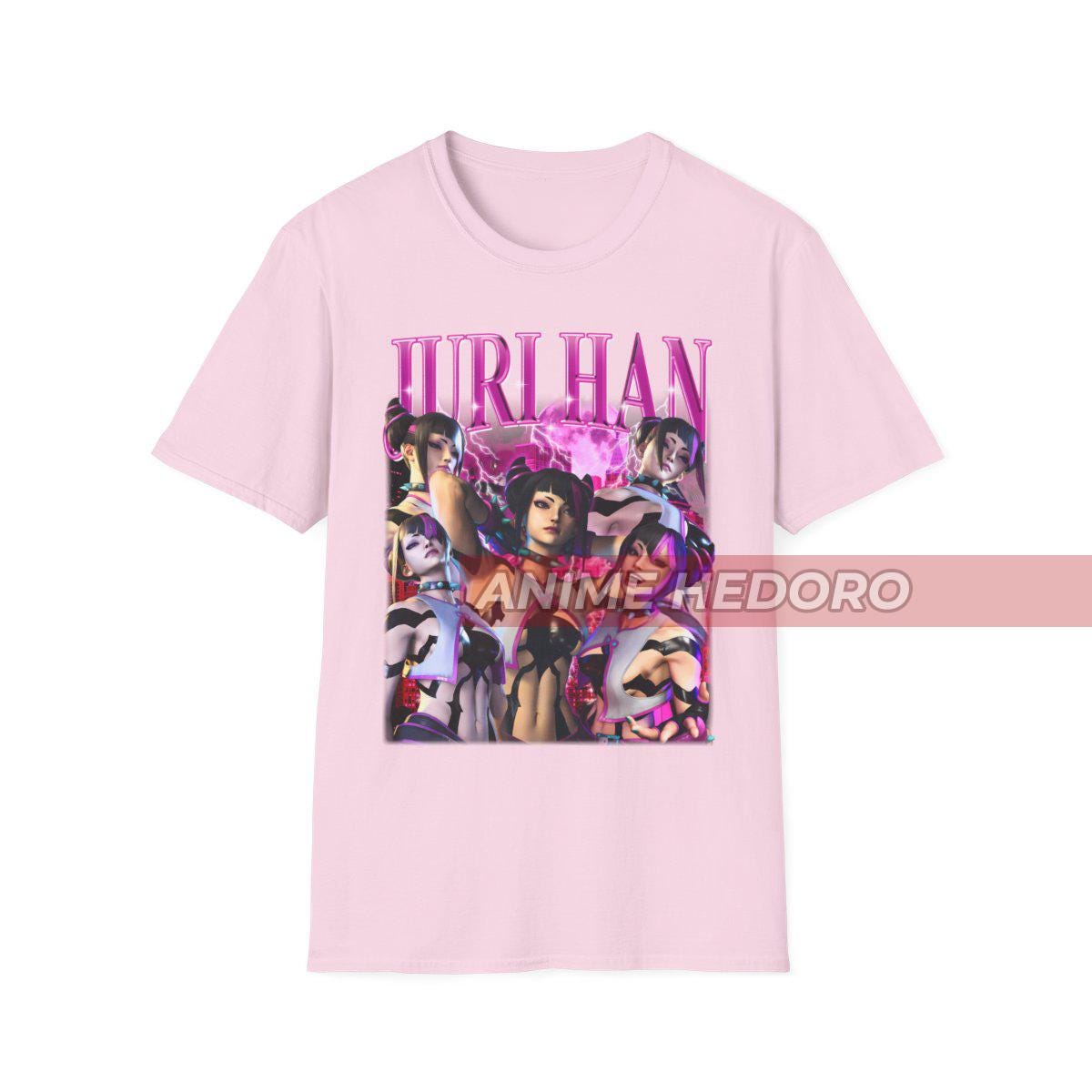 Unisex Juri Han SF6 Street Fighting Gaming Bootleg T-shirt 