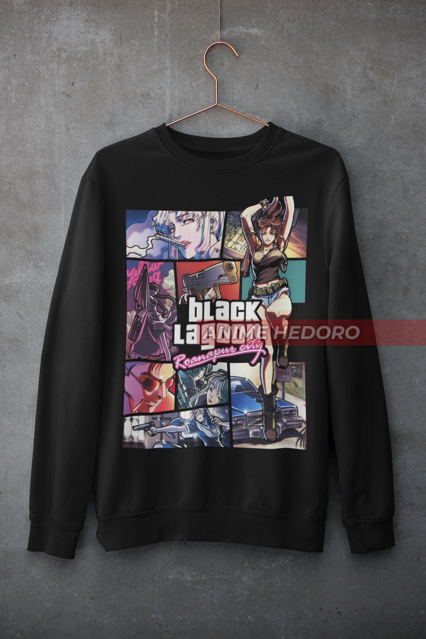 ユニセックス ブラックラグーン レヴィ バラライカ スウェットシャツ
