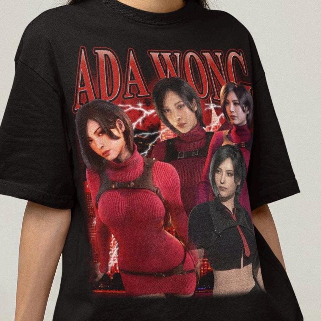 Unisex Residence Evil Ada Wong Bootleg T-shirt, Gaming Waifu