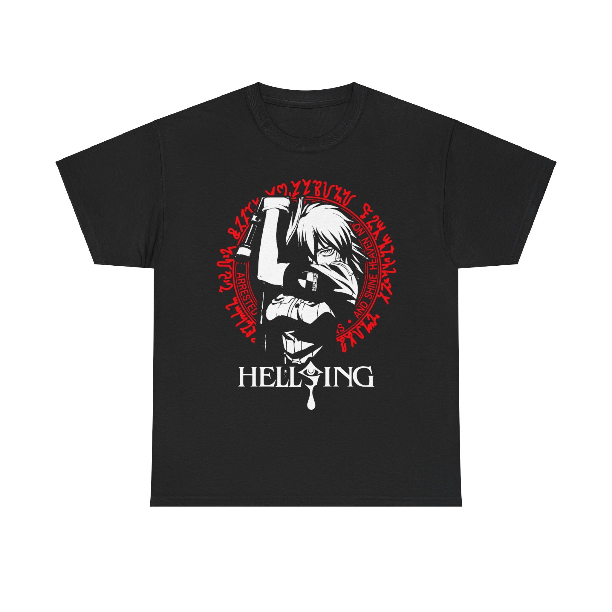 Unisex Hellsing Ultimate Seras Victoria Anime T-shirt, Manga Waifu