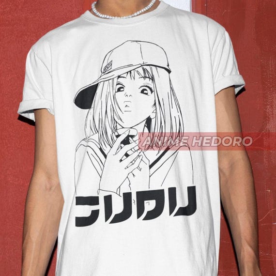 ユニセックス FLCL 鮫島まみみ アニメ T シャツ、レトロ マンガ シャツ