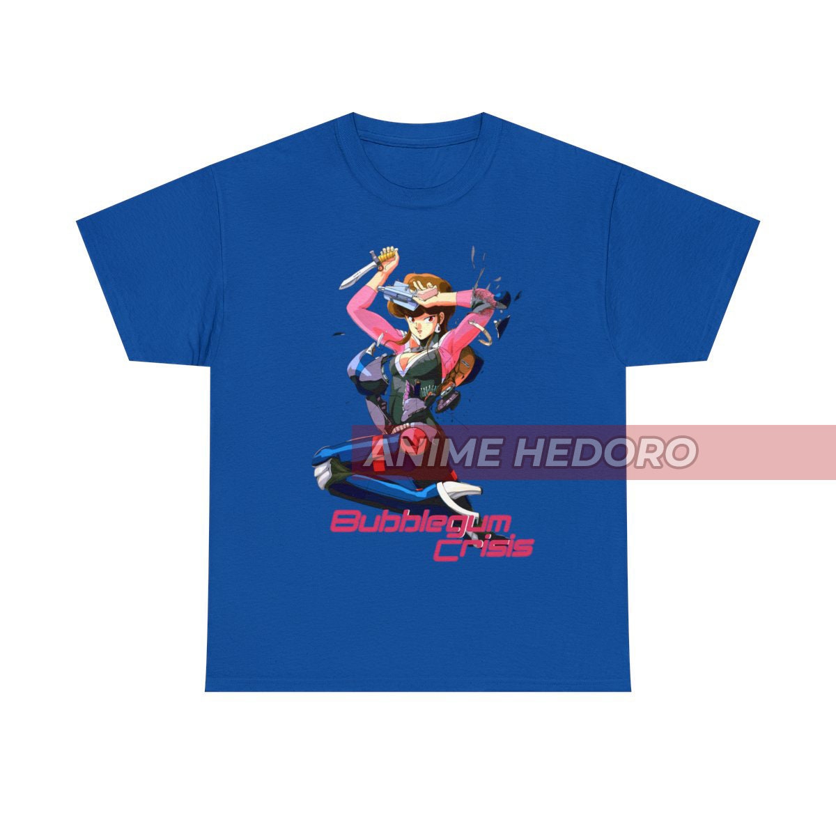 ユニセックス バブルガムクライシス レトロアニメ Tシャツ、マンガ 