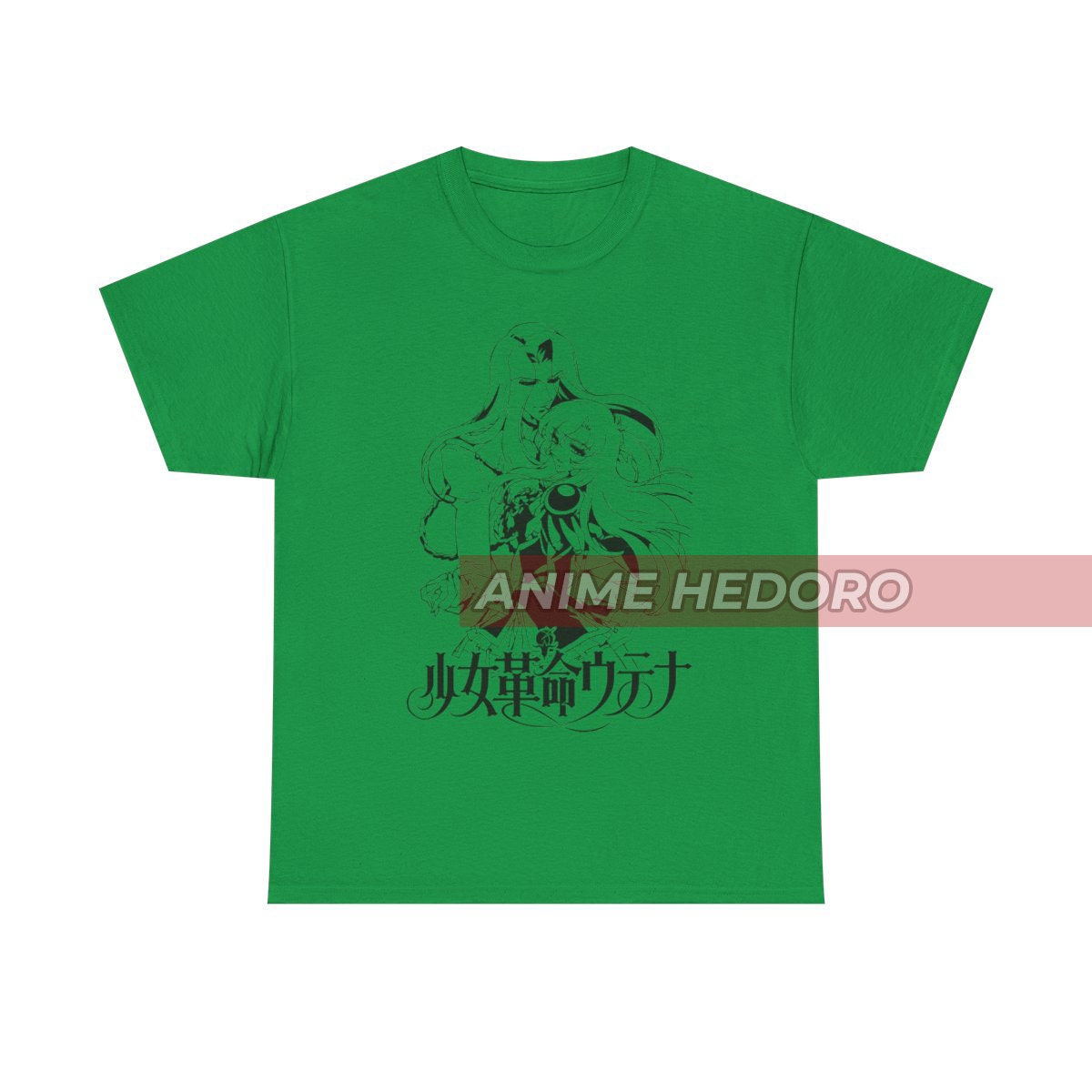 ユニセックス 少女革命ウテナ 天上冬牙 桐生 レトロアニメTシャツ 